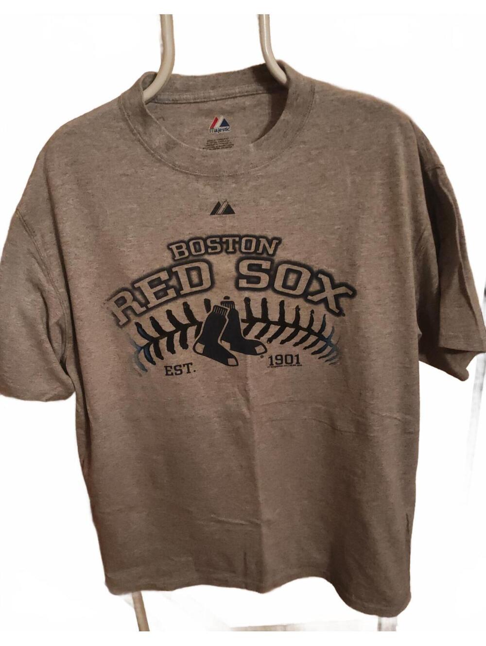 Red Sox vintage T-Shirt - est. 1901 - L - Majestic gray EUC